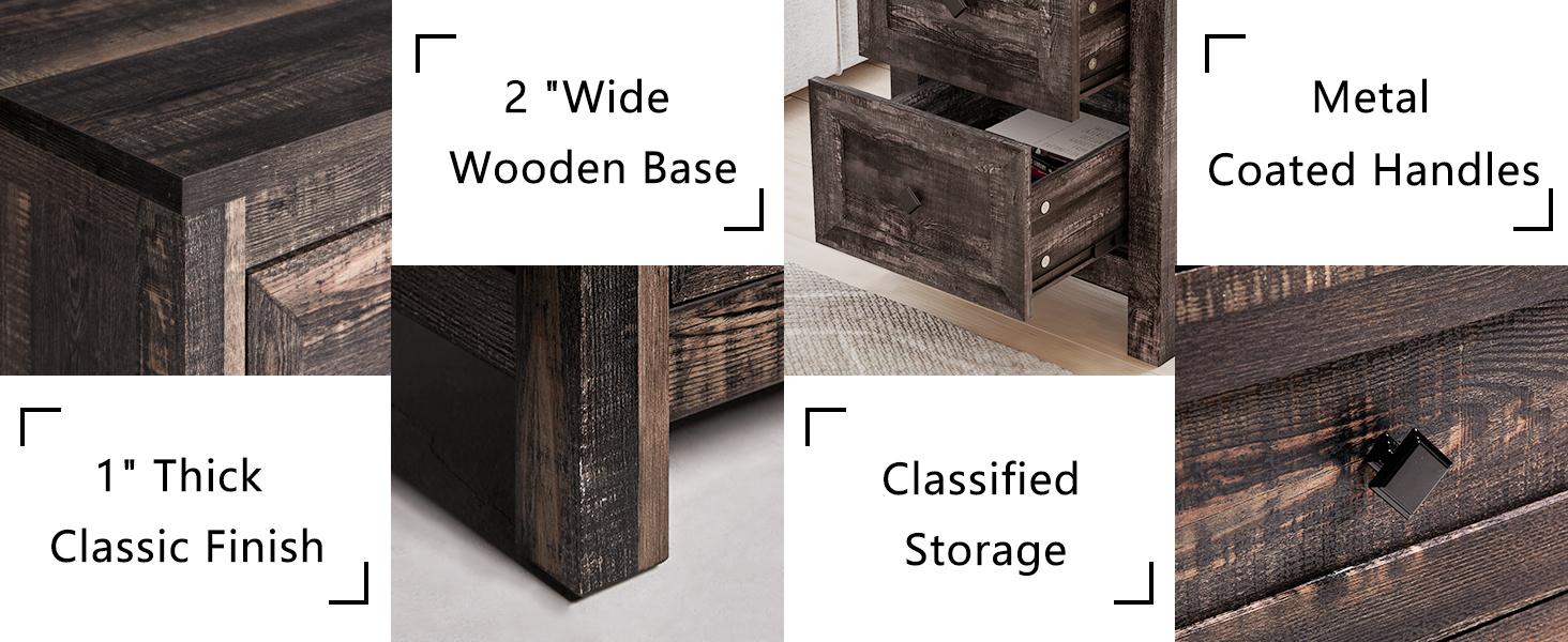 AMERLIFE 3 Pieces Farmhouse Bedroom Set, Includes Full/Queen/King Size Lift Up Storage Bed Frame with LED Lights and Linen Upholstered Headboard, Nightstand Set of 2 with Charging Station