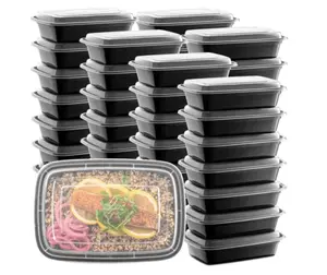 28oz Meal Prep Food Containers with Lids, Reusable Microwavable Plastic BPA free , to go box
