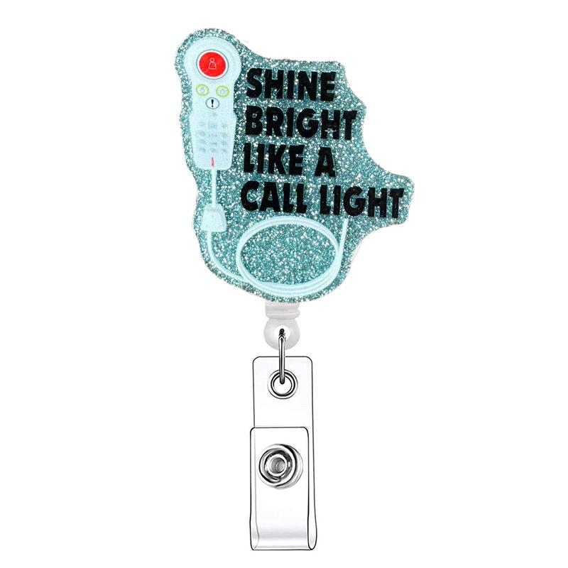 Creative Letter & Controller Design Badge Holder, Badge Buddy Nursing, 1 Count Retractable Badge Reel, Identification Badges & Supplies for Nurses & Doctors & Students