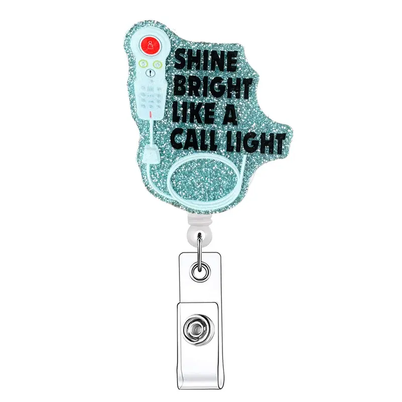 Creative Letter & Controller Design Badge Holder, Badge Buddy Nursing, 1 Count Retractable Badge Reel, Identification Badges & Supplies for Nurses & Doctors & Students