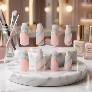 Professional Nail Art Stamp Kit: Long Ballet Style Matte Ombre Plates, 3D Embossed Platinum Film, Self-Adhesive Bleed-Proof Design, UV Gel Compatible Salon Gold Foil Decor, Portable Dual-Sided Storage Cards, Reusable Clean Nail Tools.