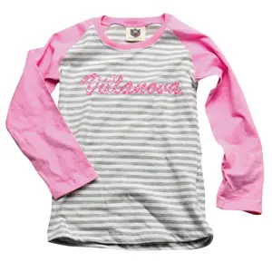 Villanova Wildcats Youth Sequin Raglan
