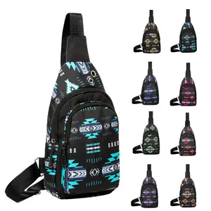 Nu Trendz Native Southwest Crossbody Sling Bag for Men & Women - Adjustable Strap, Lightweight Aztec-Style Lightweight Shoulder Chest Bag