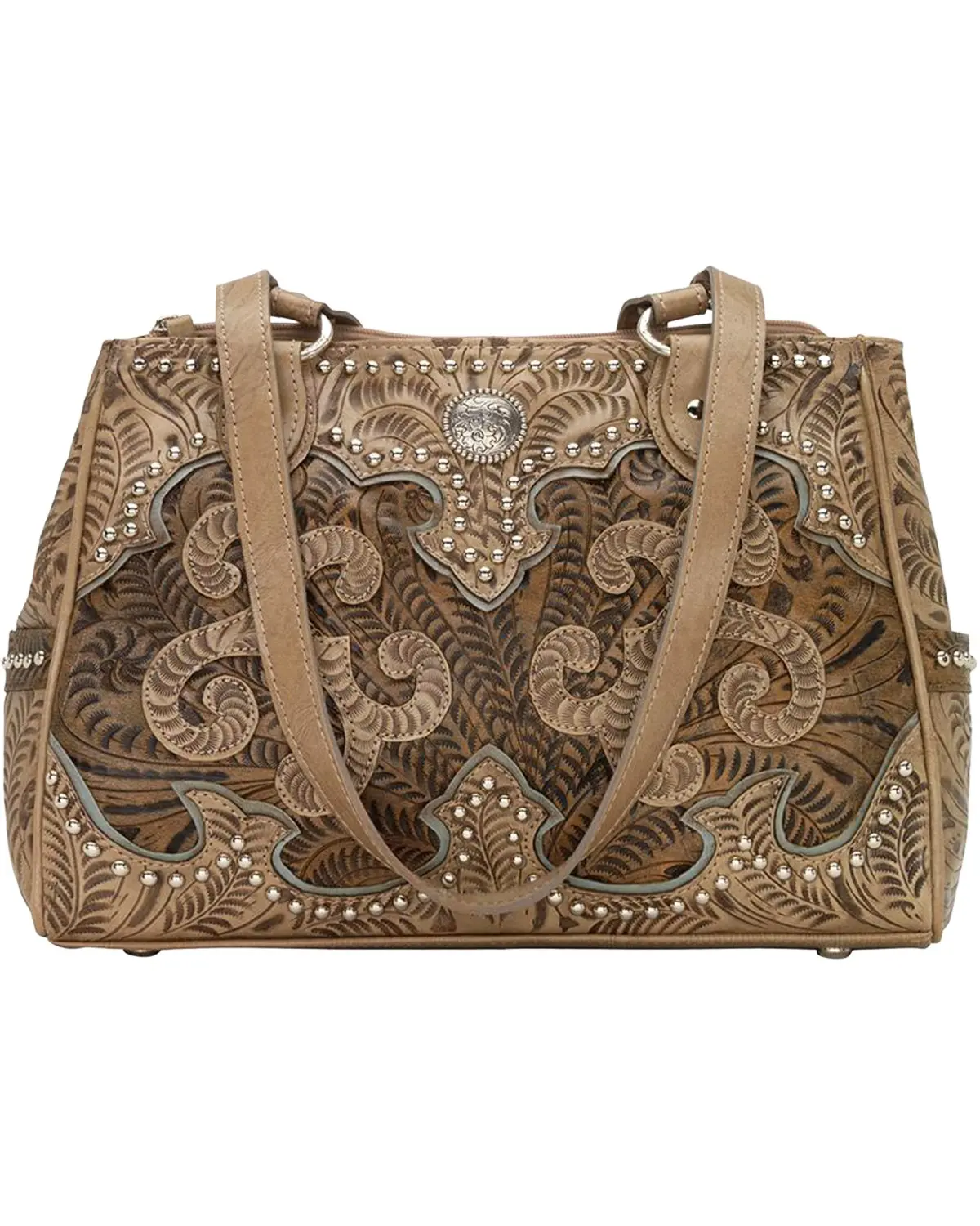 American West Women's Women'S Hand Tooled Concealed Carry Multi-Compartment - 8952471C