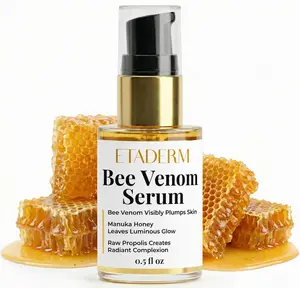 ETADERM Bee Venom Serum - Hydrating & Firming Face Serum for Radiant Facial Skin Appearance - Wrinkle and Face Anti Aging Formula with Manuka Honey - Lightweight Facial Oil Serum with a Dropper Bottle