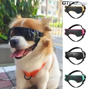 Adjustable Frame Dog Goggles - UV400, Windproof, Anti-Fog Pet Sunglasses Accessories for Small Pets, Ideal for Outdoor Riding & Skiing Activities #summervibes