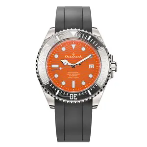 Oceaneva Deep Marine Explorer VI 6000m Grade 5 Titanium Automatic Watch Orange Dial 44mm Case 6000m Water Resistance Swiss Made Movement