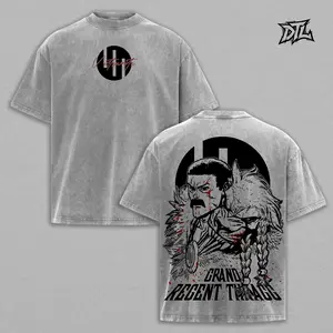 Thragg Invincible Universe Warrior Double Printed,  Vintage Washed Heavyweight Cotton T-Shirt & Tank Top Unisex Casual Tee, TV show Top Trending Comic Tshirt trendy t-shirts comic tshirt ,graphic tee,vacation outfits men gifts dailywear