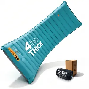 ZOOOBELIVES Extra Thickness | Wide Plus Sleeping Pad with Built-in Pump, Inflatable Camping Mattress of Ultimate Comfort for Car Camping, Tent, and Backpacking, Lightweight & Compact – Airlive2000P