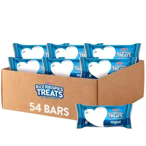 Kellogg's Rice Krispies Treats, Crispy Marshmallow Squares, Original, School Lunch Snack, 41.9oz Case (54 Count)