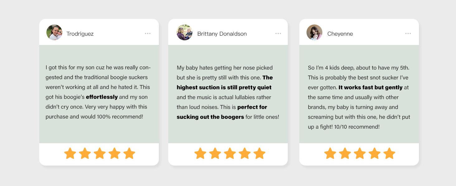 Momcozy Baby Nasal Aspirator, 3 Suction Levels Electric Nasal Aspirator for Baby, Portable Baby Nose Aspirator with Light Soothing and Music