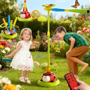 Kids' Five-In-One Electric Jump Rope Set, Interactive Parent-Child Play, Indoor & Outdoor Use, Includes Storage Bag, Requires Aa Batteries