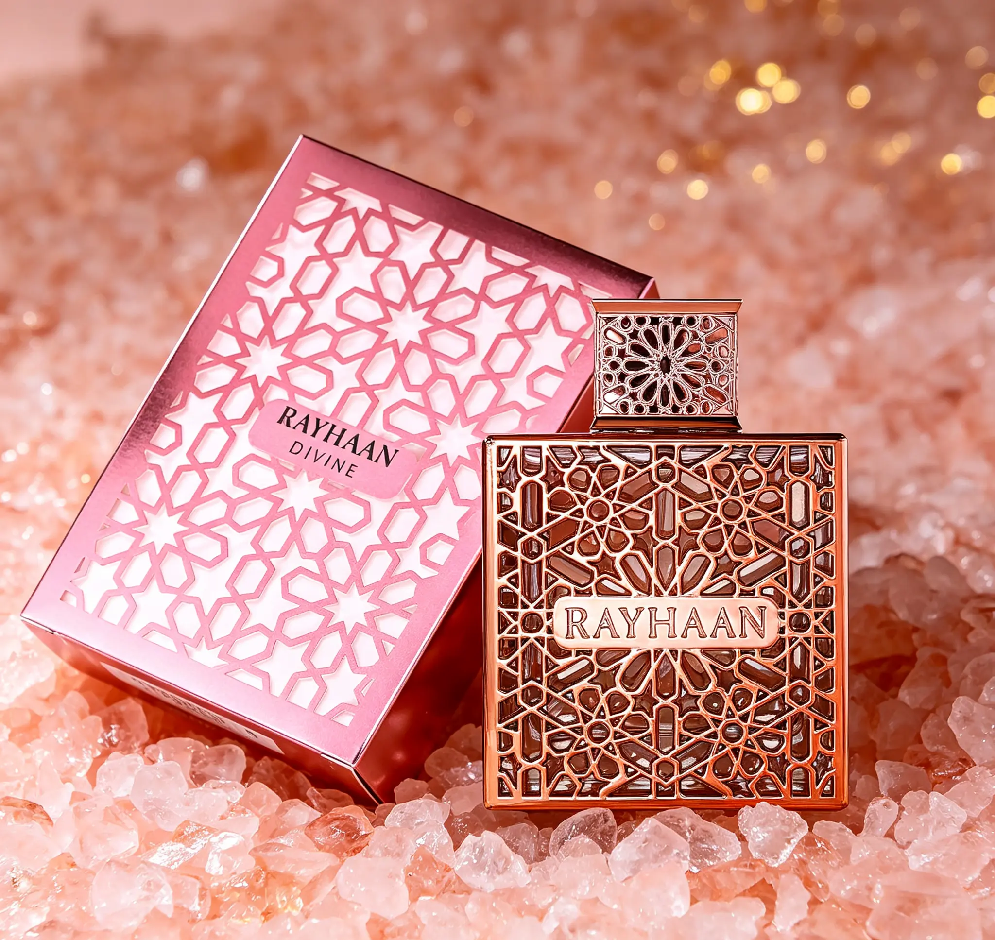 Rayhaan Divine Women's Eau De Parfum Spray 3.4oz / 100ml | Sweet Fruity Gourmand Floral Long Lasting Fragrance, Daily Scent for All Occasions, Perfect Valentine & Christmas Gift for Her