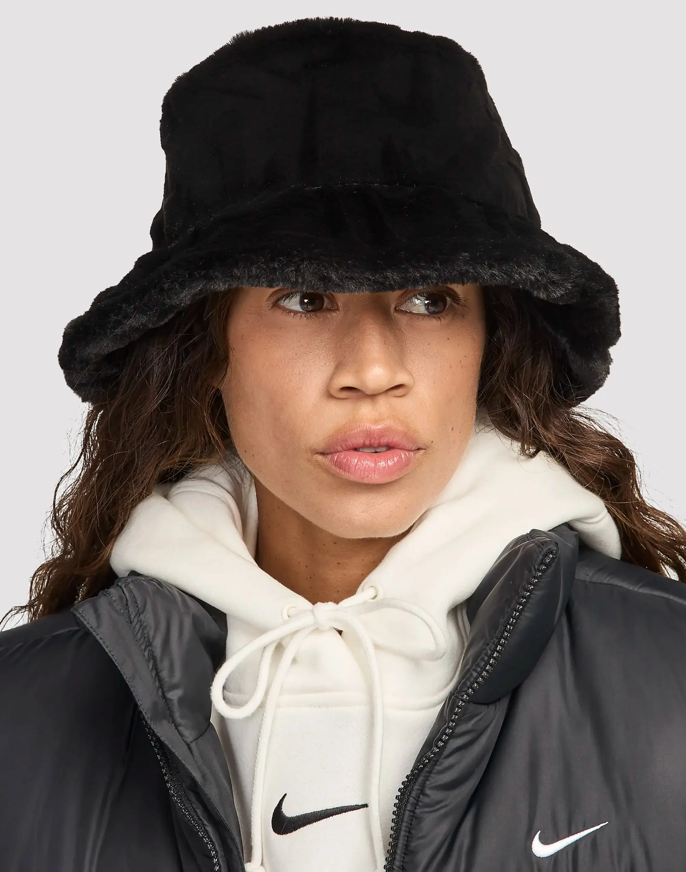 Womens Nike Apex Faux Fur Bucket Hat