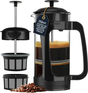 ESPRO - Light P3 & Plus P5 French Press Coffee Maker – Patented Double Microfilter for Sludge and Grit Free Coffee