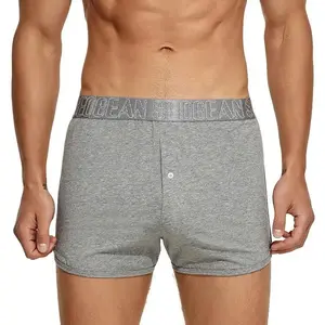 Men's Loose-Fit Plain Pure Cotton Breathable Boxer Briefs, 2026 New Menswear Casual Home Sleeping UnderwearSummerVibes