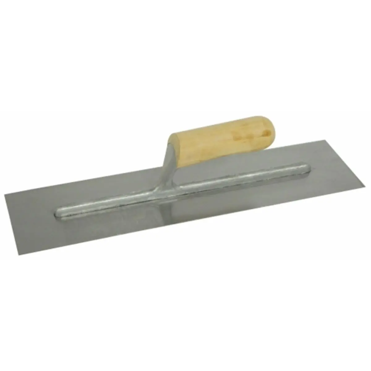 Marshalltown 16in x 4in Polished Steel Finishing Trowel, Concrete Finishing Tool, Masonry Tools for Construction, with Comfortable Curved Wood Handle 999S