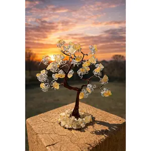 Citrine Gemstone Prosperity Money Tree