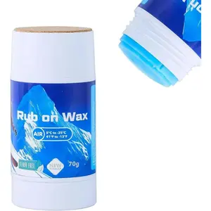 Rub on Quick Wax for Ski/Snowboard/Nordic/Cross-Country with Easy cork applicator 70g, Universal Wax for Most Temperature, New Formula Snowboard Wax PFAS-free