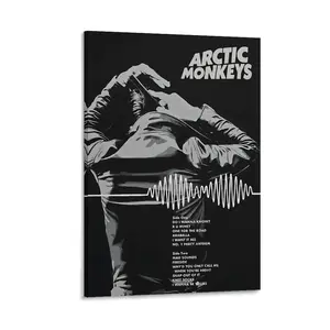 Arctic Monkeys Poster Vintage Music Poster Art Decor Painting Aesthetic Wall Art Canvas for Bedroom Decor