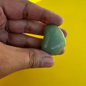 Green Aventurine Tumbled Stones: supports emotional balance, confidence, and aligned manifestation—especially in love, business, and new beginnings  (1 piece)