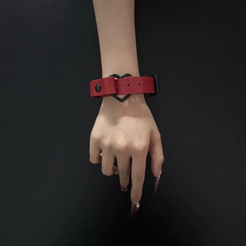 ThatDripTho Convertible Leather Bracelet & Choker Necklace for Men & Women- Gothic-Inspired Brat Accessories with Versatile Design for Everyday Wear, Birthday Gifts,Valentines Gifts, Special Occasions
