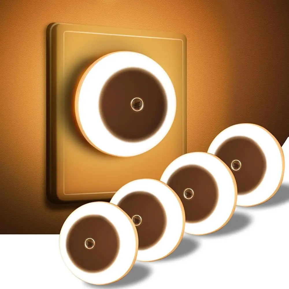 Light Sensor Night Light, 4 Counts/set 0.5W Energy Saving Night Light, Decorative Light Suitable for Stair, Corridor, Wardrobe, Kitchen
