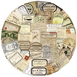 50pcs Cartoon Retro Label Graffiti Series Stickers, Suitable for Scrapbooks, Diaries, Laptops, Water Bottles, Cars, Etc., Featuring Faith-based Designs and Carrying Positive Messages As Gifts.