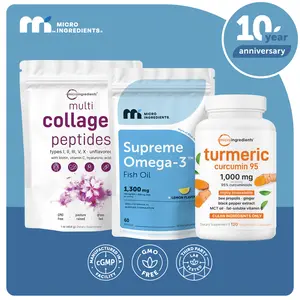 Phil's Joint Tonic Bundle: Turmeric Curcumin, Supreme Omega-3 Fish Oil & Collagen Peptides Powder