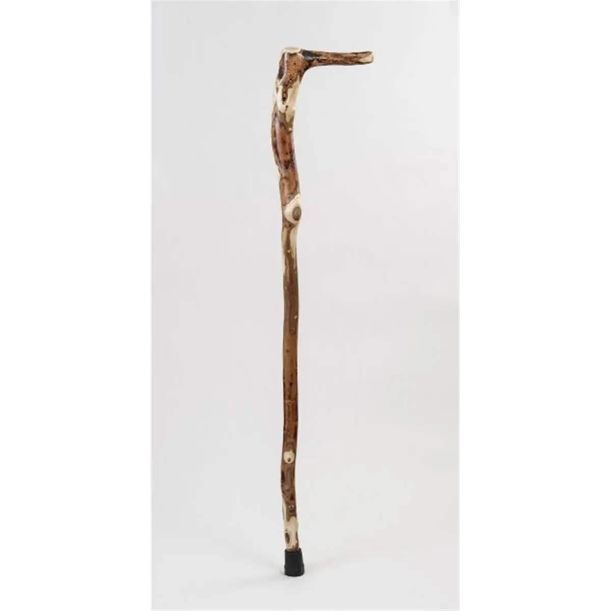Brazos 37 in. Free Form Natural Hardwood Root Walking Cane - Eco-Friendly Handmade Sturdy Walking Companion, Durable Walking Sticks, Bark Saplings Small Animal Support Tool