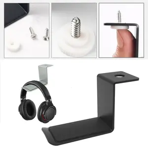 Wall Mount Headset Holder Gaming Headphone Mounts for Ceramic Wall Paper Wall
