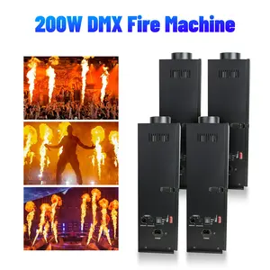 PAIDUN 200W Fire Machine Flamethrower Projector DMX512 1-3M/3.2-9.8FT DJ Disco Music Show Performance Event
