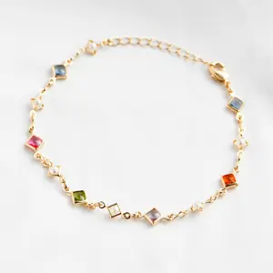 HALO HALO PEARL CRYSTAL BRACELET | 7–9" , Ruby, Peridot, Diamond, Topaz, Amethyst, Aquamarine - Inspired by the Filipino Halo-Halo dessert, for prosperity, protection, and good luck