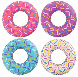 4 Assorted 18" Sprinkle Donut Inflatable Pool Party Decoration Balloon Float Blow Up Hanging Decor