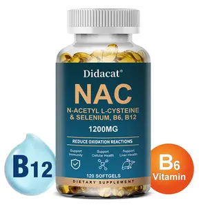 Didacat NAC Health Supplement, Supports Cellular Health, Supports Skin Health 120 Capsules