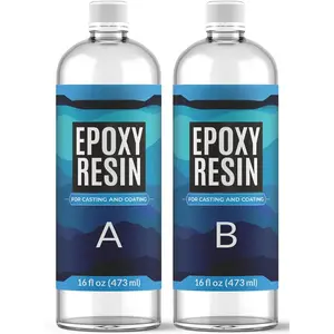 Epoxy  32 oz Kit -  Clear, , Self Leveling,  Safe for Table Top, s & Crafts, , Casting,  Making, Use with Mica ,  Molds,  Ink