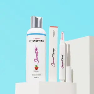 LIPS & TAN Bundle - Ultra Fast Raspberry Tanning Cream & Volumising Lip Plumper for Flawless Tan and Fuller Lips - 200ml & Adjustable Intensity - Perfect for Indoor & Outdoor Tanning