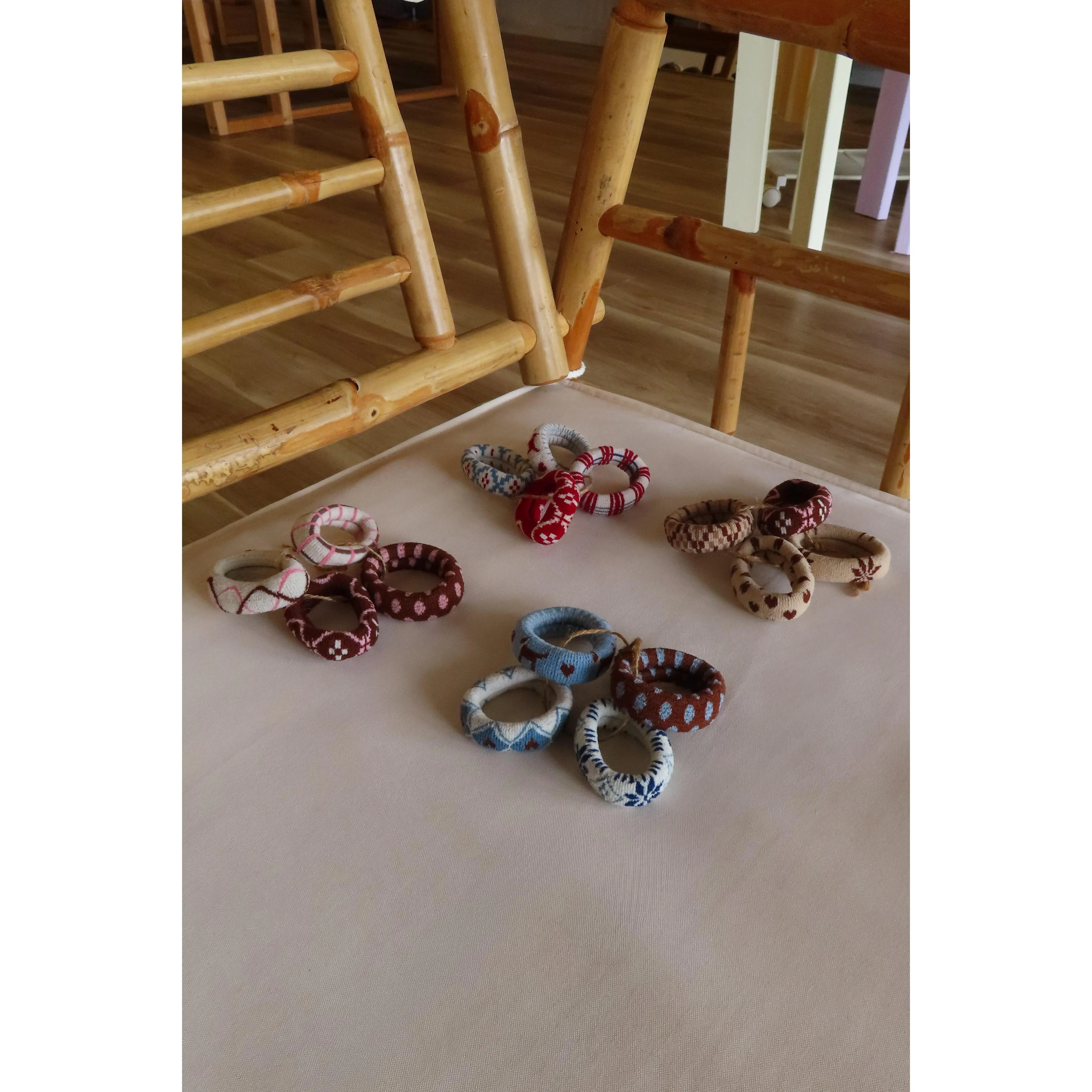 Printed Winter Hair Ties, Non-Slip Scrunchies, Fashion Hair Accessories for Women, Print
