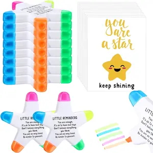 12 Sets  Highlighters with You're a  Cards  Bags 5 in 1 Fluorescent Pens Graduation End of Year Gifts (Reminder)