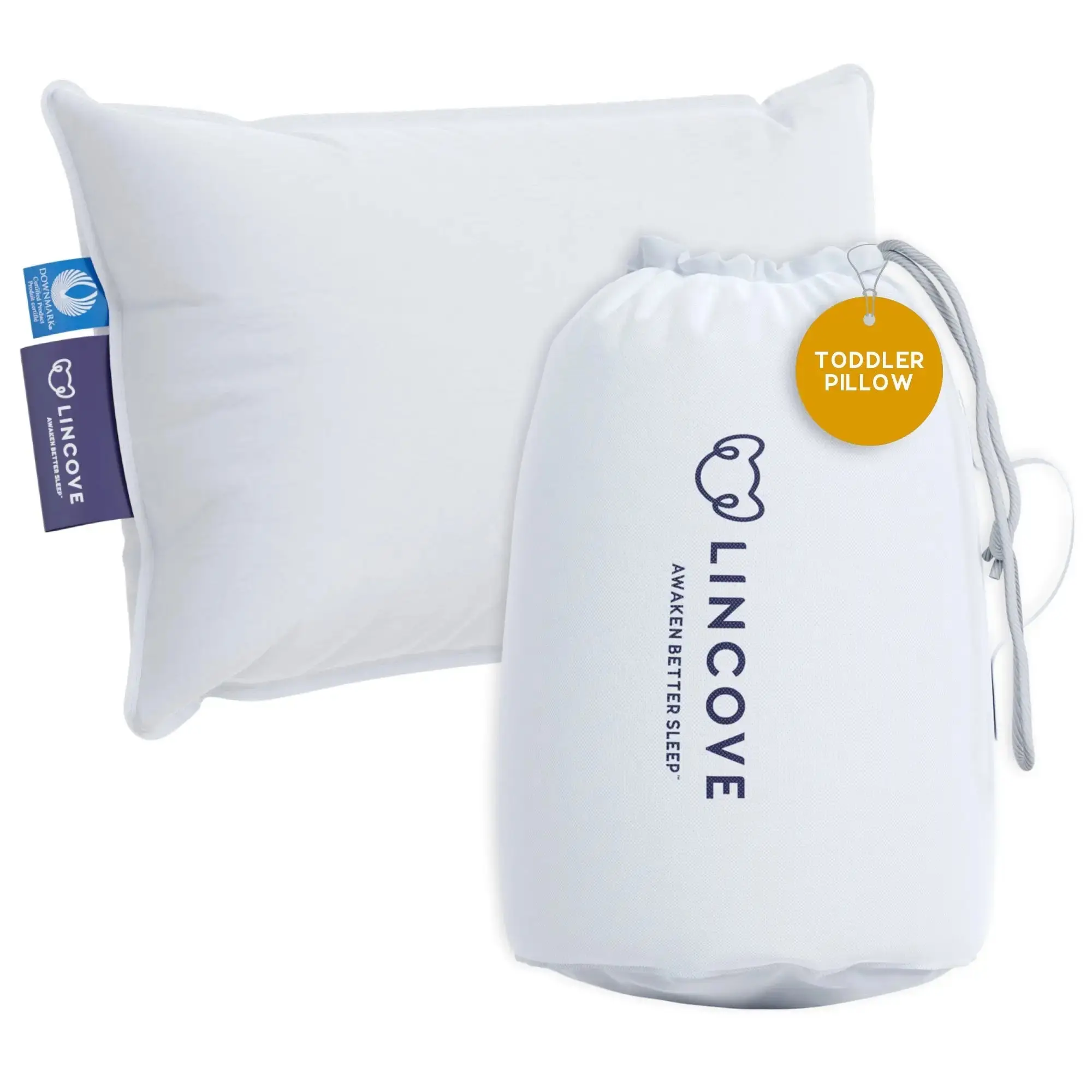 Down and Feather Toddler Pillow - Made In Canada