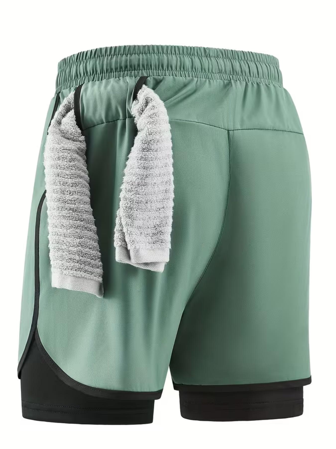 Men’s quick-dry outdoor sports shorts, breathable and comfortable, with pockets and drawstring, elastic waistband, suitable for outdoor fitness activities.