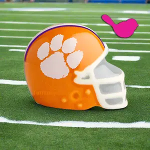 Nora Fleming Mini Clemson Helmet