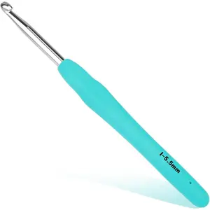 Crochet Hook, 5.5 mm  Crochet Hook, Crochet ,  Handle for  Hands, Knitting  with Soft Handle Beginners and Experienced Crochet Hobbyists (5.5 mm)