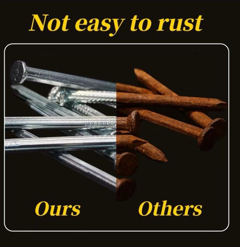 Galvanized Concrete Set 300PC for PictureHanging and Carpentry Use on Drywall and Pinein 3 Sizes Self-Drilling Stainless