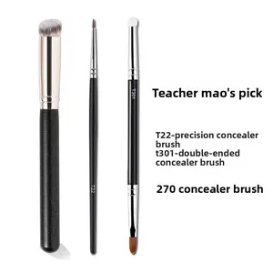 Multifunctional Concealer Foundation Brush T301 270 Double Headed Soft Fluffy Makeup Brush
