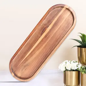 1PCS Wooden Decorative Rustic Farmhouse Wood Tray Home Decor for Bathroom Vanity Countertop