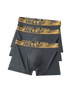 Three-Pack Dark Men's Briefs, Ultra-Soft Breathable Underwear, Elastic Waist, Anti-Chafe, Moisture-Wicking, Daily Wear