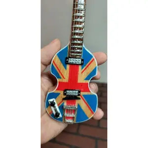 PAUL McCartney - Union Jack UK Violin 1:4 Scale Replica Bass Guitar ~Axe Heaven~