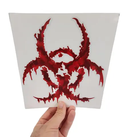 Biohazard Toxic Symbol Poison Radiation Radioactive Decal Sticker Car Truck Outdoor vinyl Graphic 3M film vehicle peel and stick