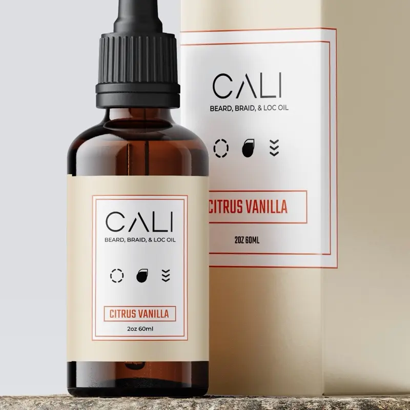 CITRUS VANILLA - Beards • Braids • Locs (2oz) Essential Oils for Hair Maintence Thickness & Shine - Natural Hair Care Solution for All Types